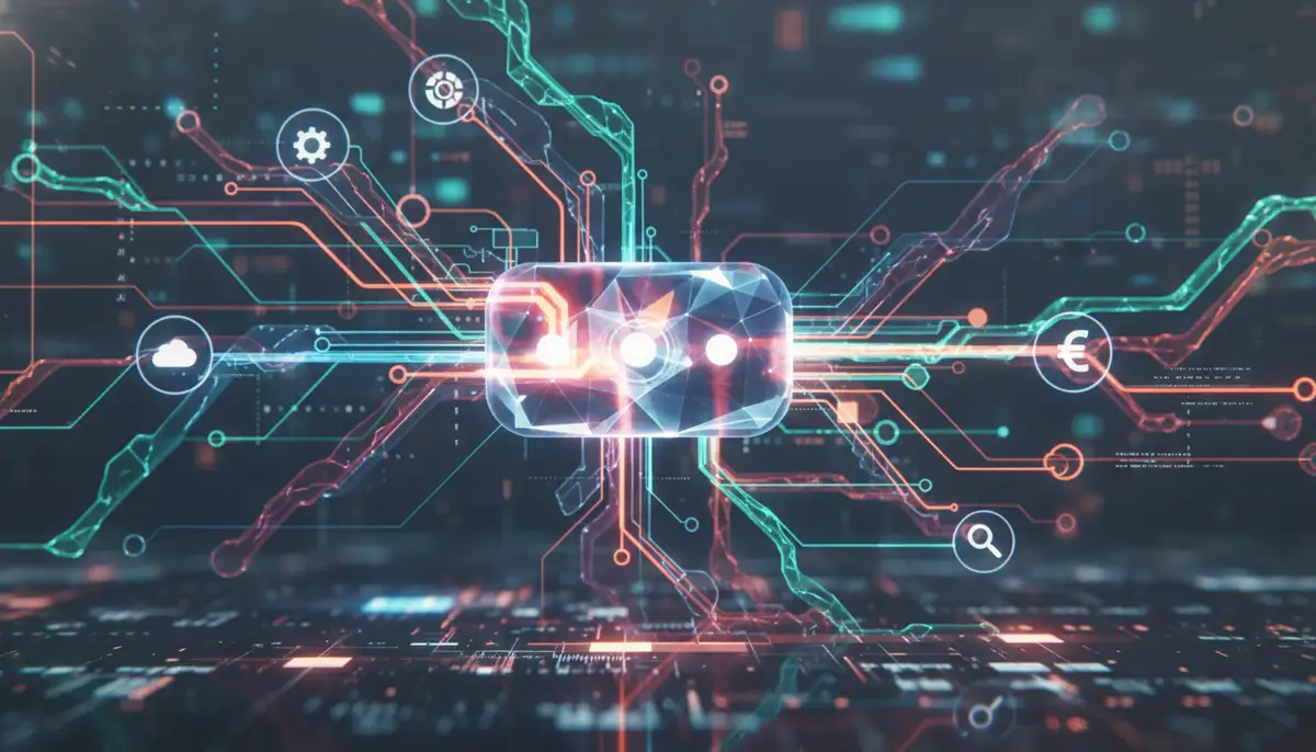 A vibrant, abstract representation of data flowing into a widget, symbolizing dynamic information updates and smart integrations., high-quality photography, professional lighting, sharp focus, realistic, detailed